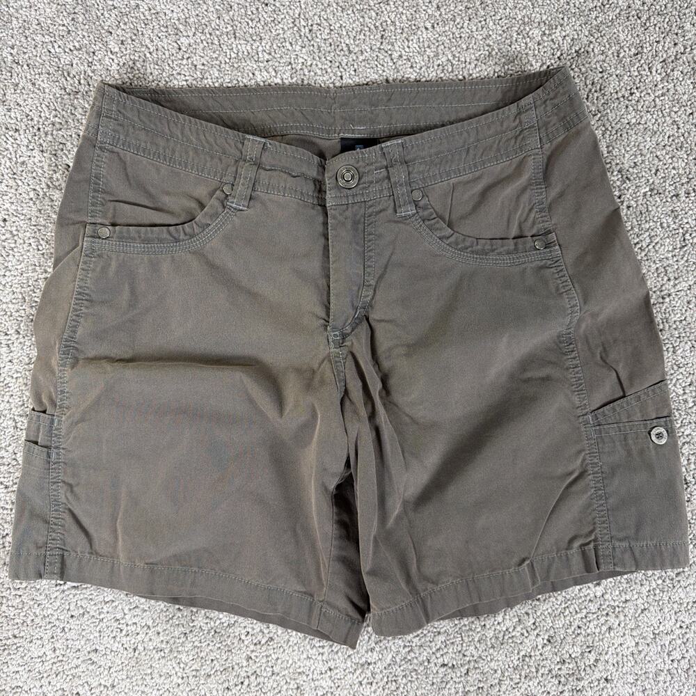 Kuhl Shorts Womens 8 Patina Dyed Hiking Tech Utility Cargo Lightweight 7" Canvas